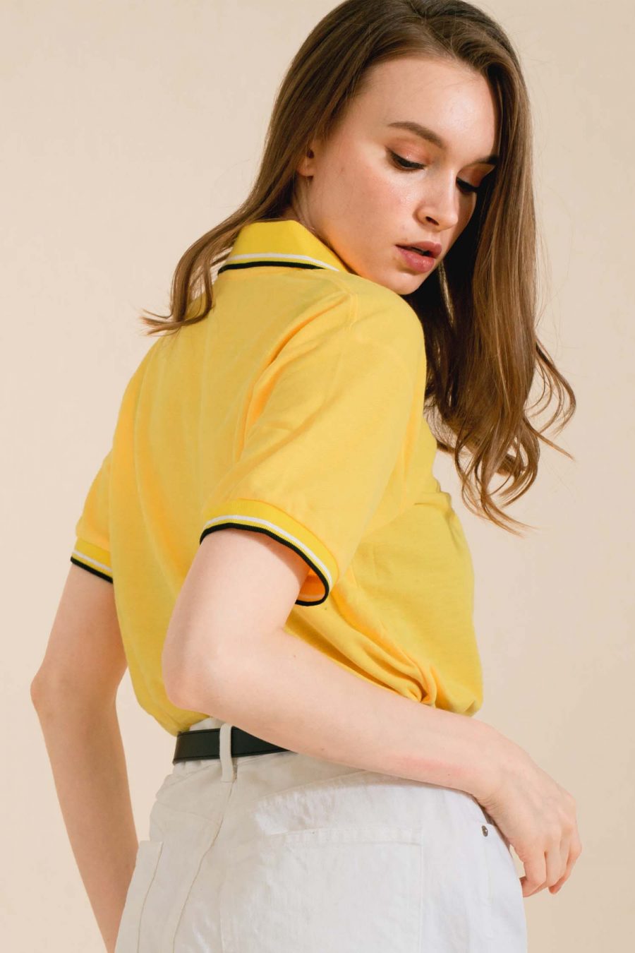 UNISEX Saffron Polo Tee MyTeeMyPrint