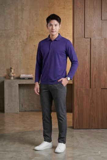 UNISEX Polo Quick Dry Long Sleeves Tee